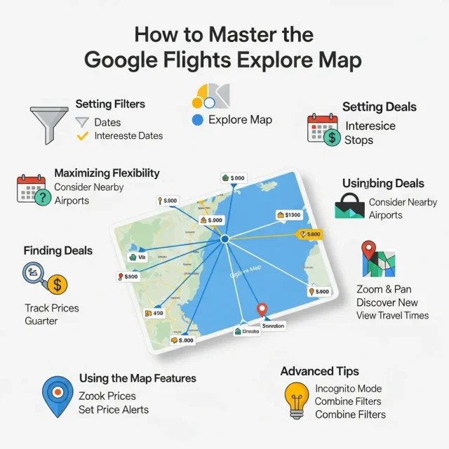 Google Flights Explore Map