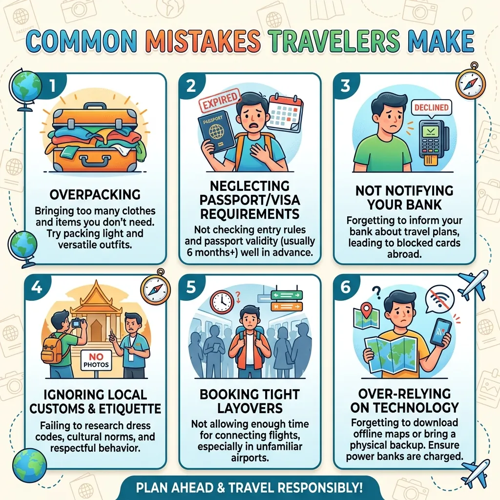 Common Mistakes Travelers Make