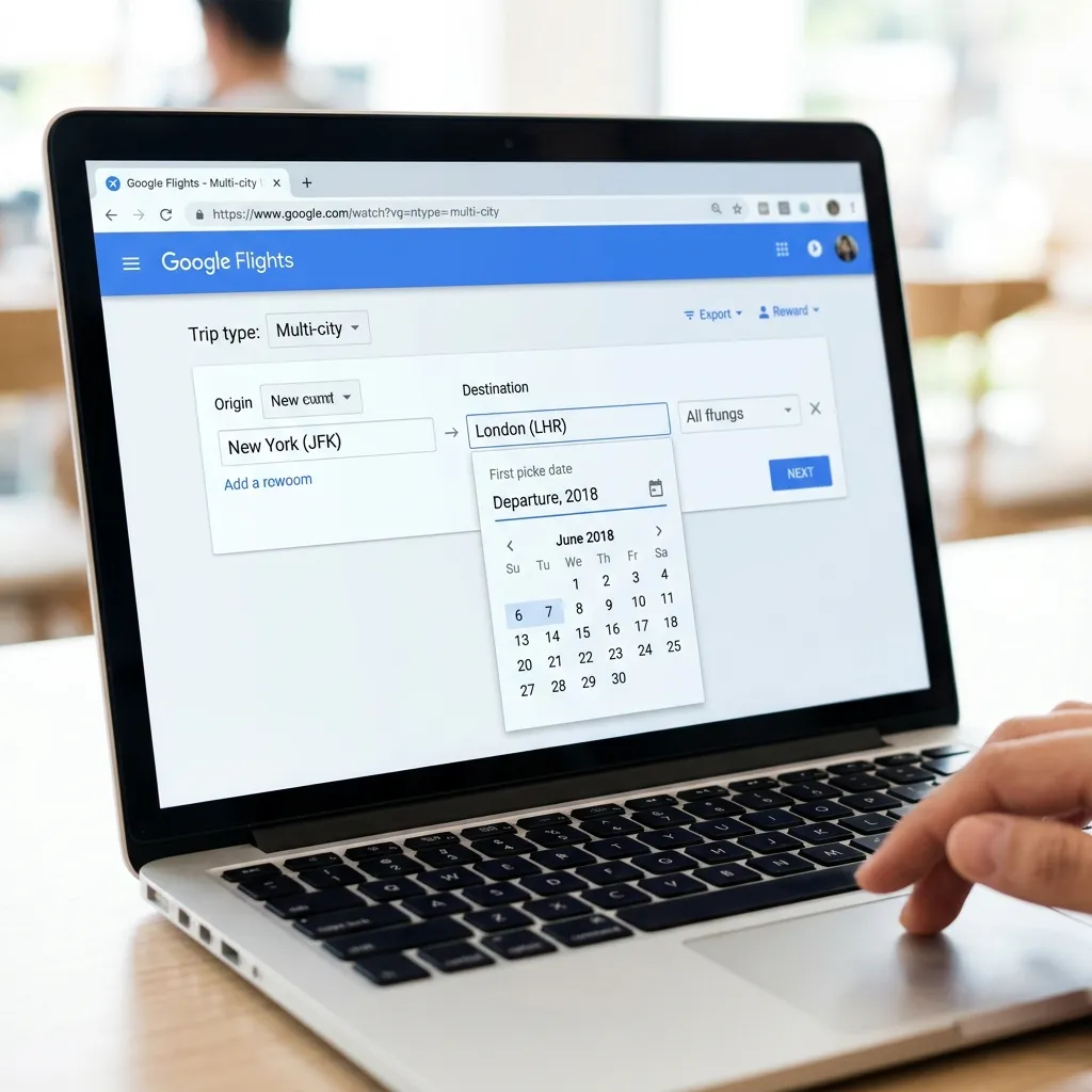 Google Flights Multi City Booking work