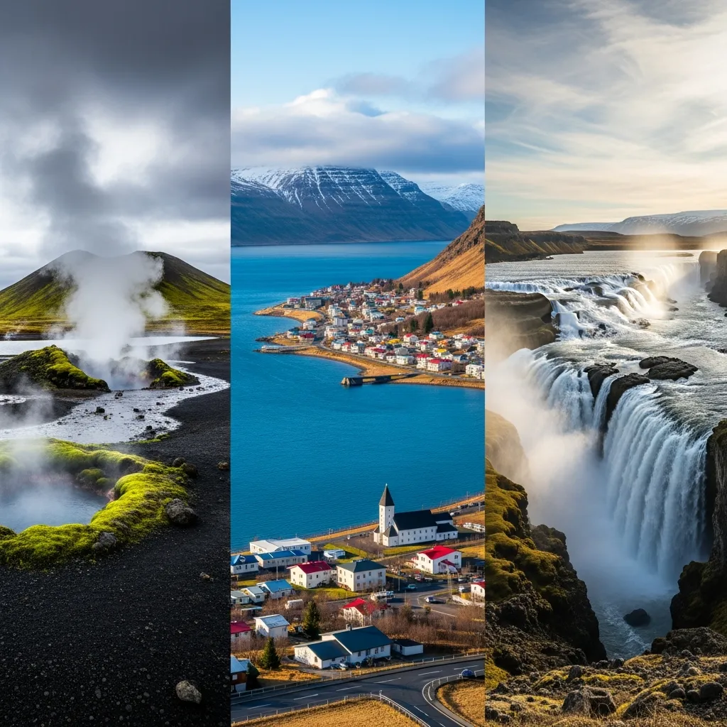 North Mývatn, Akureyri, and Dettifoss